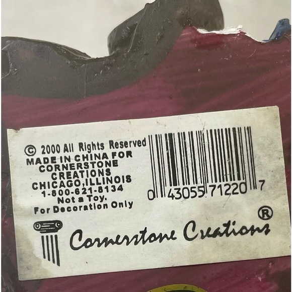 Santa Moose Christmas Painted Resin Holiday Figurine (2000) Adorable! - Picture 6 of 7